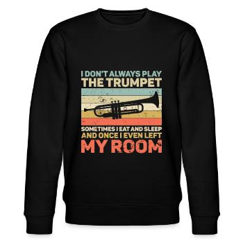 Trompete - Stanley/Stella Unisex Bio-Sweatshirt CHANGER  - Schwarz - Vorne - Nik (191cm) & Marisol (170cm)