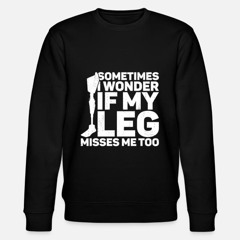 Amputation - Stanley/Stella CHANGER Unisex Organic Sweatshirt - black