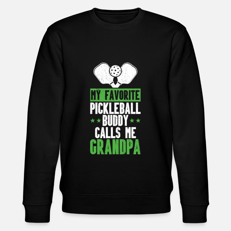 Opa Pickleball Paddel - Stanley/Stella Unisex Bio-Sweatshirt CHANGER  - Schwarz