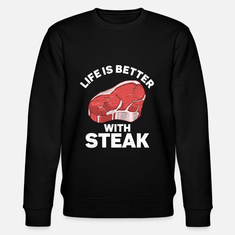 Bifteck - Sweat bio CHANGER Stanley/Stella Unisexe - noir