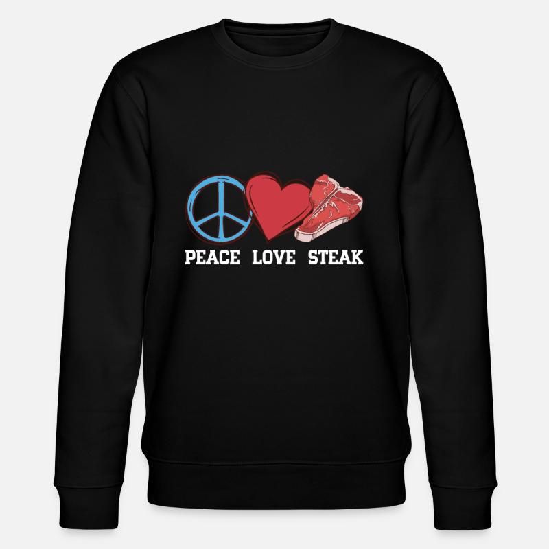 Steak - Stanley/Stella Unisex Bio-Sweatshirt CHANGER  - Schwarz