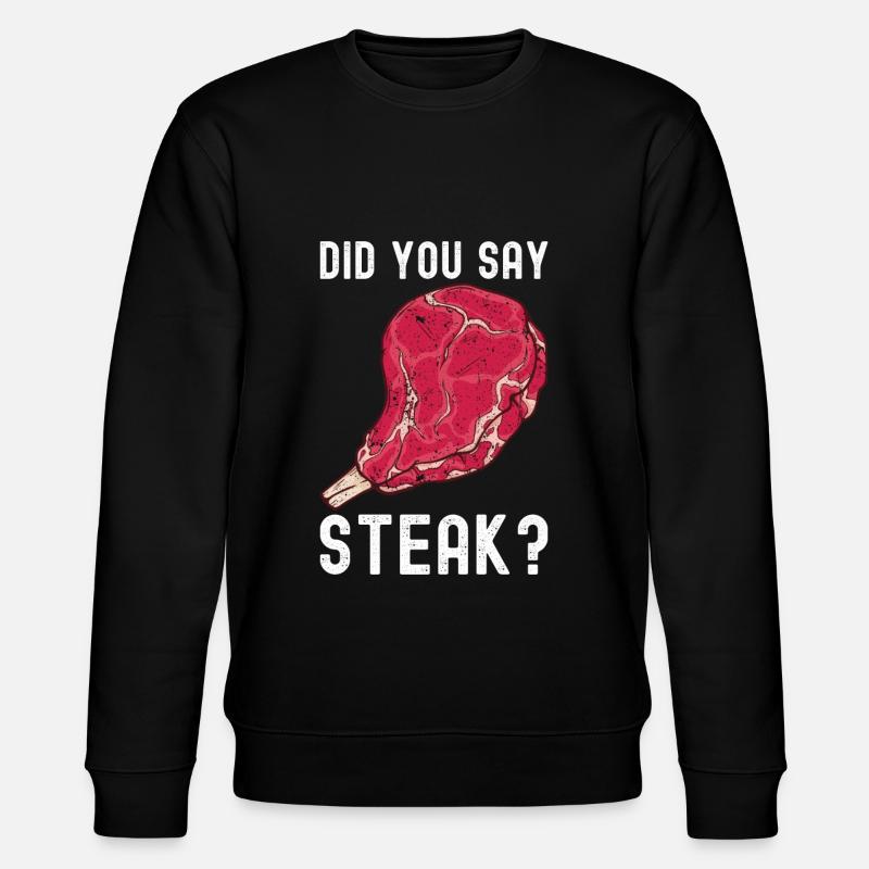 Steak - Stanley/Stella Unisex Bio-Sweatshirt CHANGER  - Schwarz