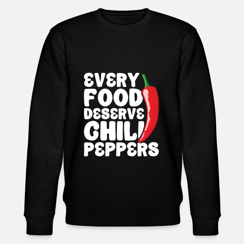Chili-Pfeffer - Stanley/Stella Unisex Bio-Sweatshirt CHANGER  - Schwarz