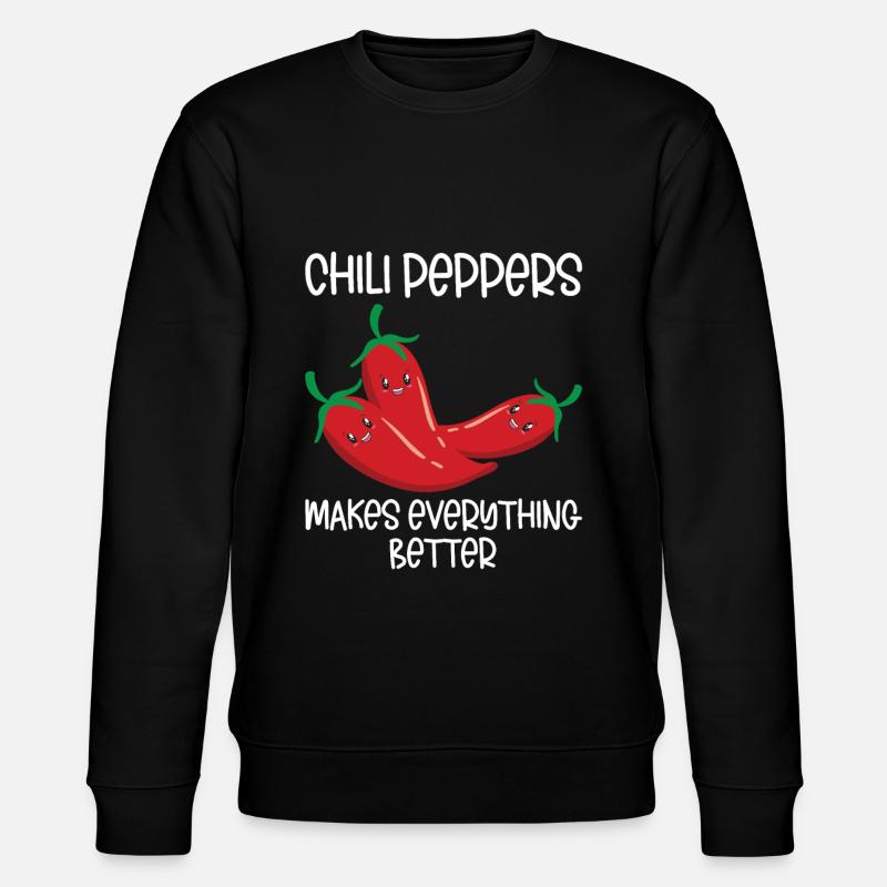 Chili-Pfeffer - Stanley/Stella Unisex Bio-Sweatshirt CHANGER  - Schwarz