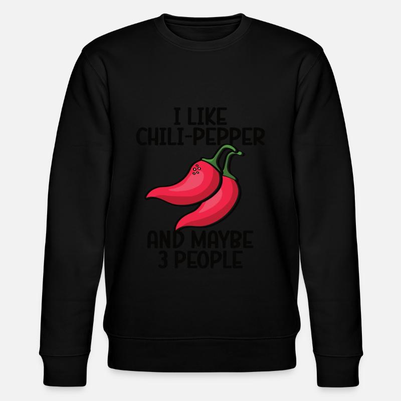 Chili-Pfeffer - Stanley/Stella Unisex Bio-Sweatshirt CHANGER  - Schwarz