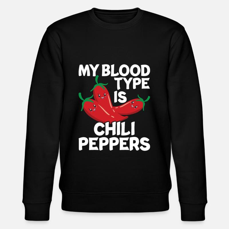 Chili-Pfeffer - Stanley/Stella Unisex Bio-Sweatshirt CHANGER  - Schwarz