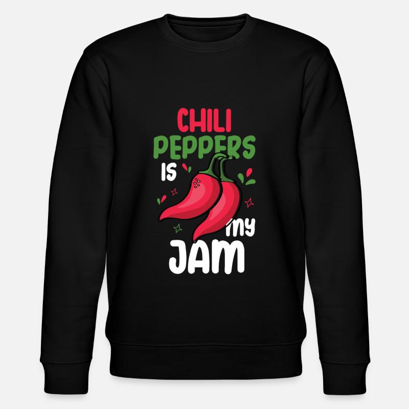 Chili-Pfeffer - Stanley/Stella Unisex Bio-Sweatshirt CHANGER  - Schwarz
