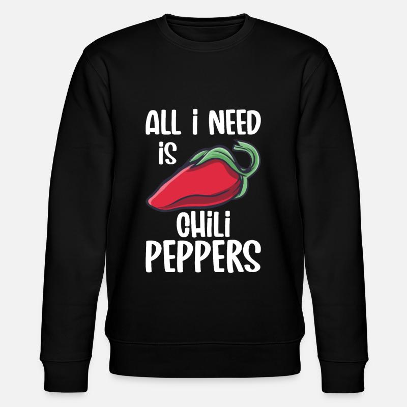 Chili-Pfeffer - Stanley/Stella Unisex Bio-Sweatshirt CHANGER - Schwarz