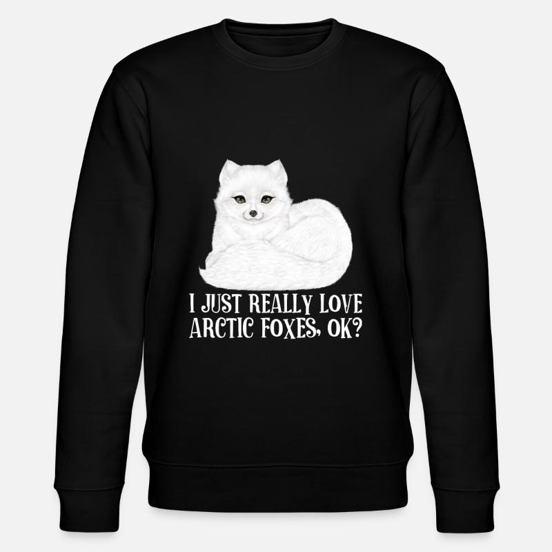 Amoureux du renard arctique - Sweat bio CHANGER Stanley/Stella Unisexe - noir