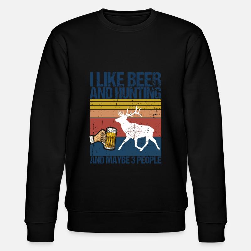 Chasse et bière - Sweat bio CHANGER Stanley/Stella Unisexe - noir