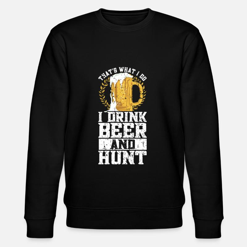 Jagd Und Bier - Stanley/Stella Unisex Bio-Sweatshirt CHANGER  - Schwarz