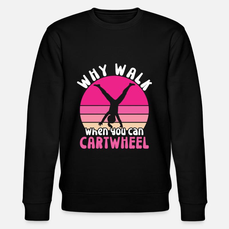 Roue de chariot -gymnaste tombe - Sweat bio CHANGER Stanley/Stella Unisexe - noir