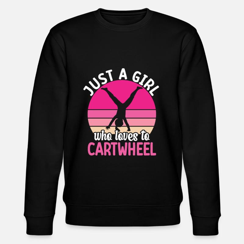 Roue de chariot -gymnaste tombe - Sweat bio CHANGER Stanley/Stella Unisexe - noir