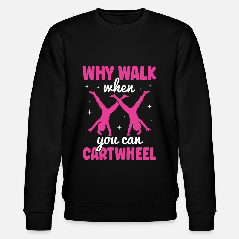 Roue de chariot -gymnaste tombe - Sweat bio CHANGER Stanley/Stella Unisexe - noir