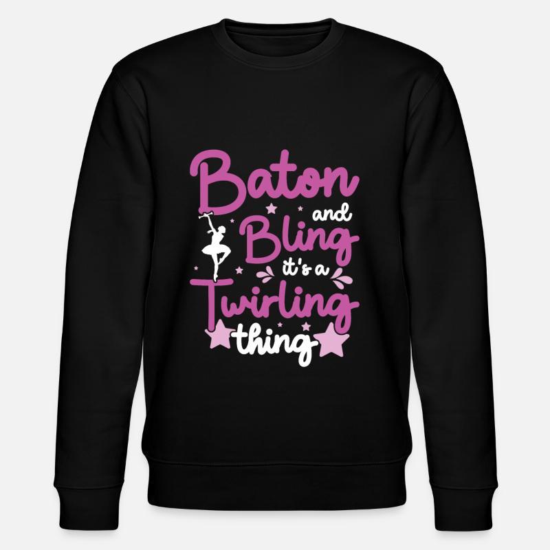 Tambourstab Wirbeln - Stanley/Stella Unisex Bio-Sweatshirt CHANGER  - Schwarz