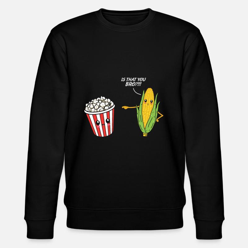 Popcorn - Stanley/Stella Unisex Bio-Sweatshirt CHANGER  - Schwarz