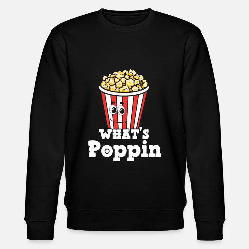 Popcorn - Stanley/Stella Unisex Bio-Sweatshirt CHANGER - Schwarz
