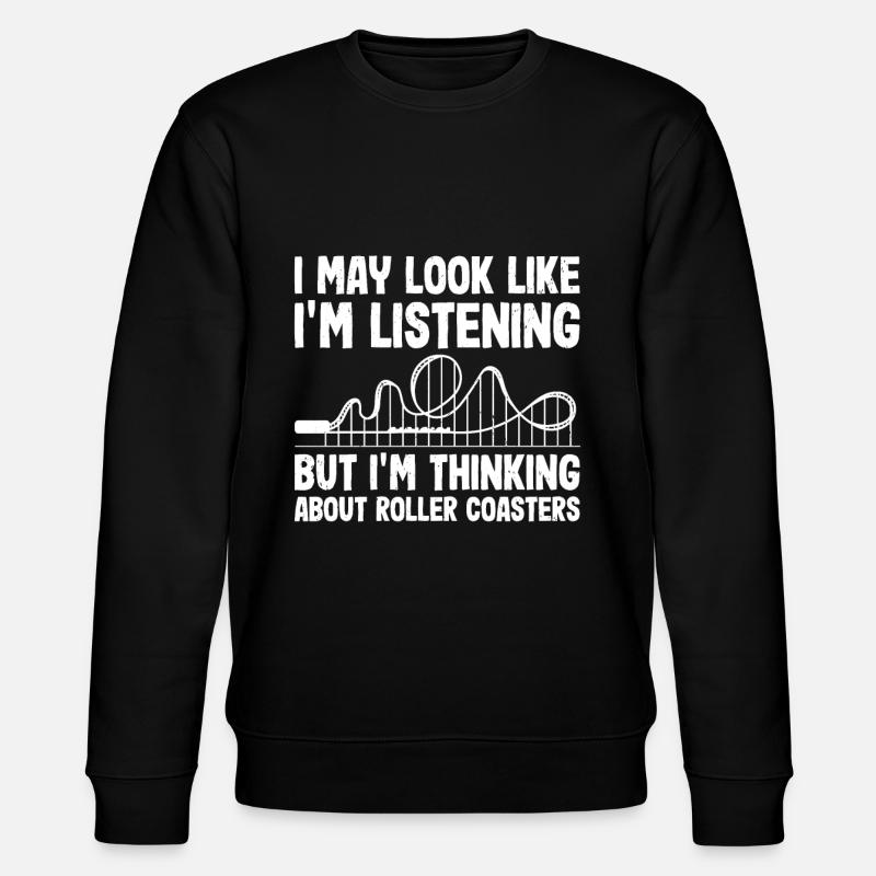 Achterbahn - Stanley/Stella Unisex Bio-Sweatshirt CHANGER  - Schwarz