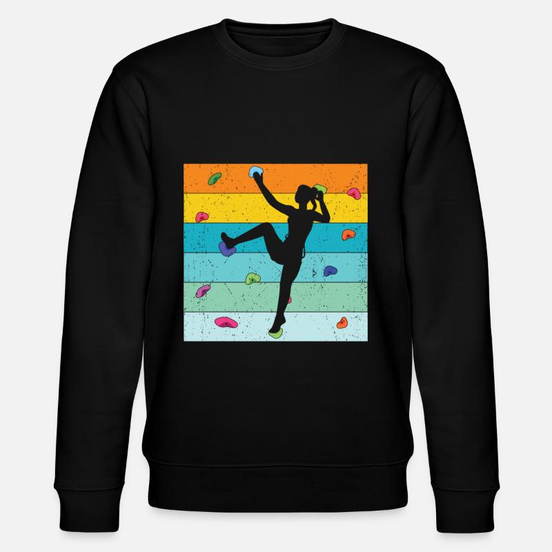 Escalade murale - Sweat bio CHANGER Stanley/Stella Unisexe - noir