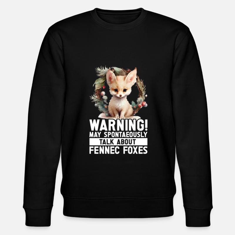 Fennec Fox - Stanley/Stella Unisex Bio-Sweatshirt CHANGER  - Schwarz