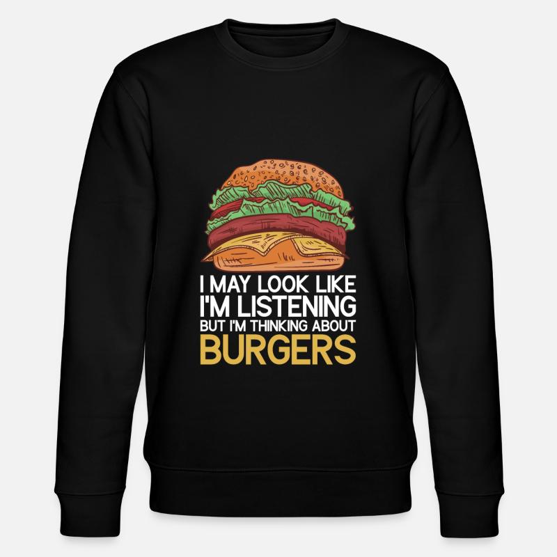 Hamburger - Sweat bio CHANGER Stanley/Stella Unisexe - noir
