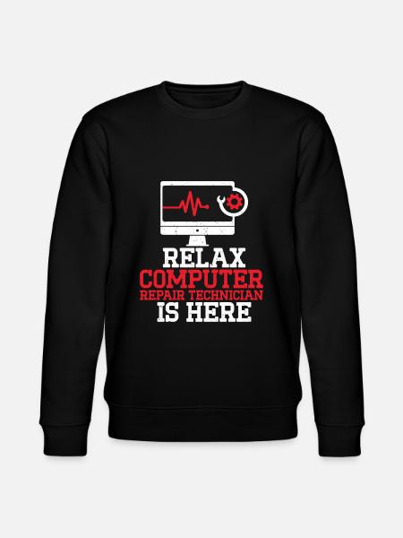 Computerreparaturtechnologie -Support -Technologie - Stanley/Stella Unisex Bio-Sweatshirt CHANGER  - Schwarz