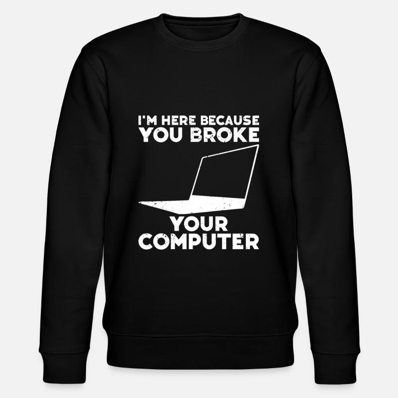Computerreparaturtechnologie -Support -Technologie - Stanley/Stella Unisex Bio-Sweatshirt CHANGER  - Schwarz
