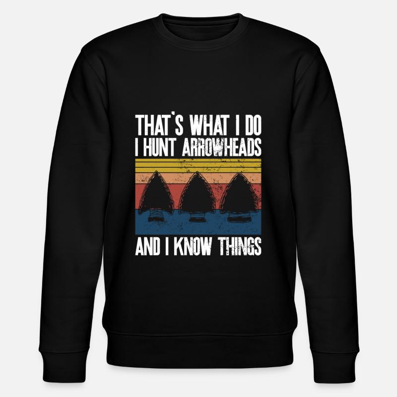 Arrowhead Hunting Artifacts Archery - Stanley/Stella CHANGER Unisex Organic Sweatshirt - black