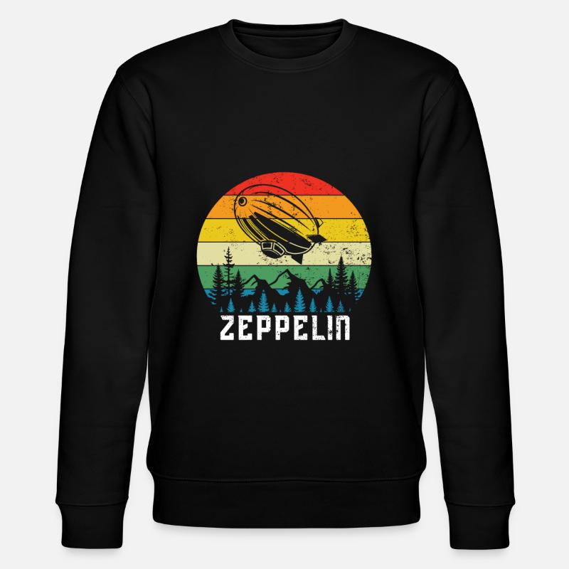 Zeppelin Avion Dirigeable Aviation guidée - Sweat bio CHANGER Stanley/Stella Unisexe - noir