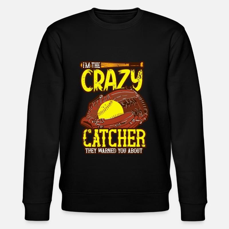 Baseballfänger Baseballspieler Pitcher - Stanley/Stella Unisex Bio-Sweatshirt CHANGER  - Schwarz
