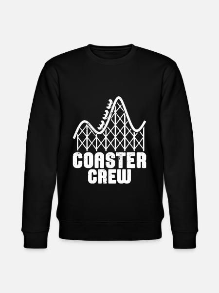 Achterbahnvergnügungspark Achterbahnfahrt - Stanley/Stella Unisex Bio-Sweatshirt CHANGER  - Schwarz