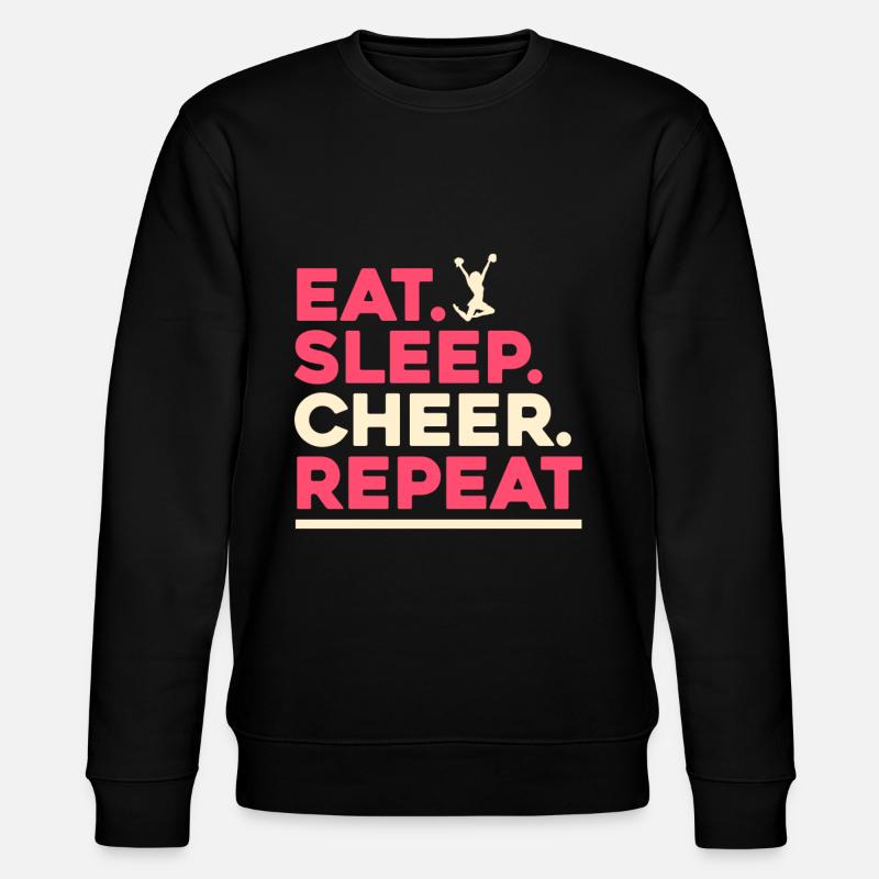 Cheerleadermädchen Cheerleading Jugend - Stanley/Stella Unisex Bio-Sweatshirt CHANGER  - Schwarz