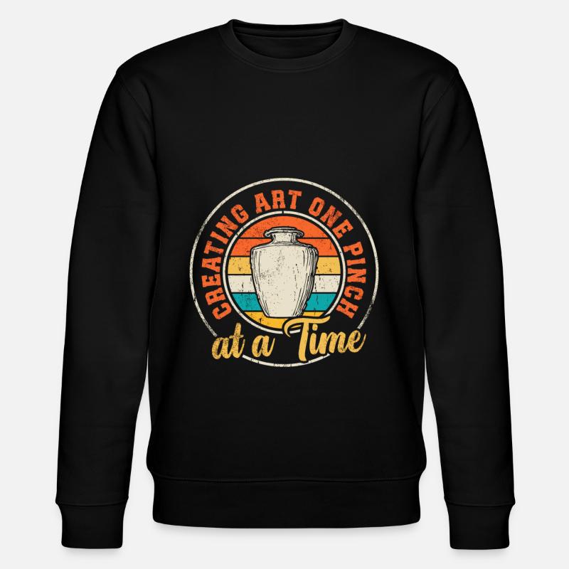 Ceramic Pottery Sculpture - Stanley/Stella CHANGER Unisex Organic Sweatshirt - black