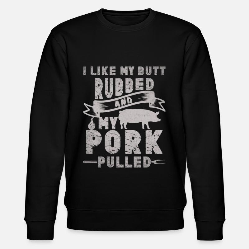 Grill Grillgrill Schweinefleisch - Stanley/Stella Unisex Bio-Sweatshirt CHANGER  - Schwarz