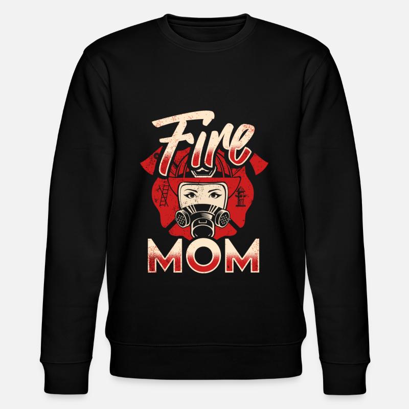 Feuerwehrmutter Feuerwehr Mutter - Stanley/Stella Unisex Bio-Sweatshirt CHANGER  - Schwarz