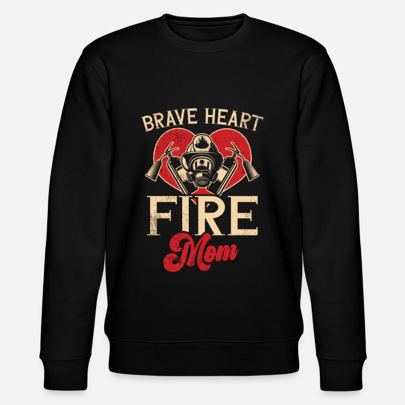 Feuerwehrmutter Feuerwehr Mutter - Stanley/Stella Unisex Bio-Sweatshirt CHANGER  - Schwarz