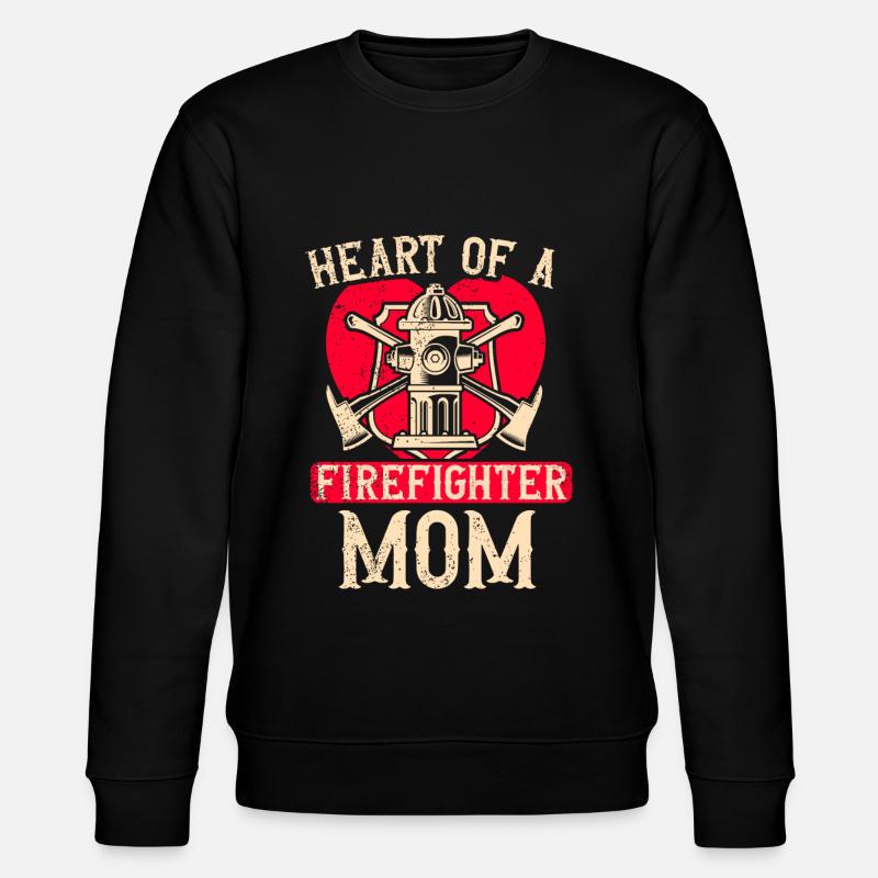 Feuerwehrmutter Feuerwehr Mutter - Stanley/Stella Unisex Bio-Sweatshirt CHANGER  - Schwarz