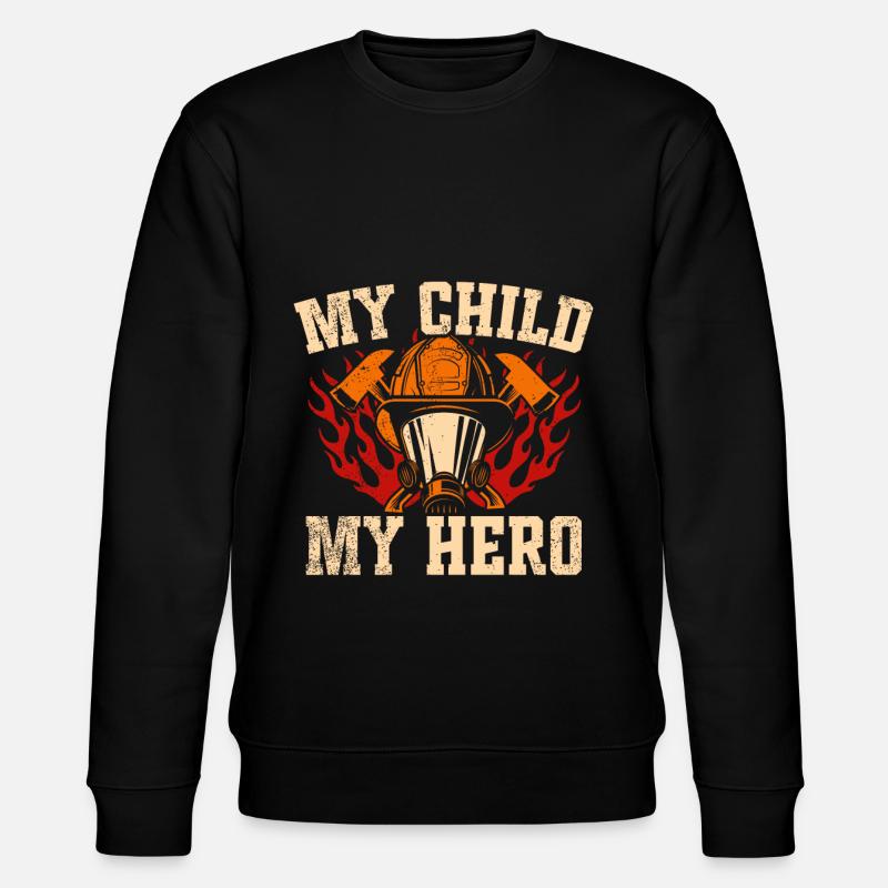 Feuerwehrmutter Feuerwehr Mutter - Stanley/Stella Unisex Bio-Sweatshirt CHANGER - Schwarz