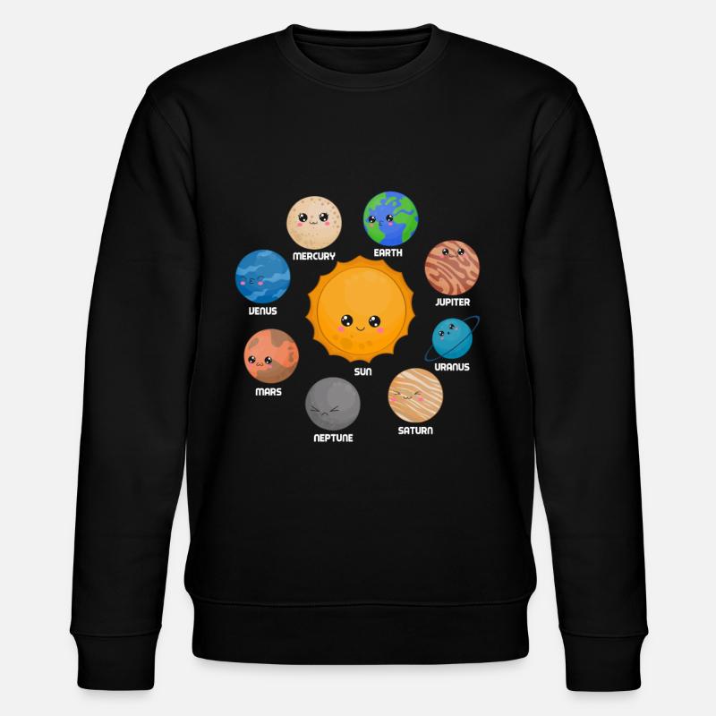 Sonnensystem Planeten Wissenschaftsraum Astrologie - Stanley/Stella Unisex Bio-Sweatshirt CHANGER  - Schwarz