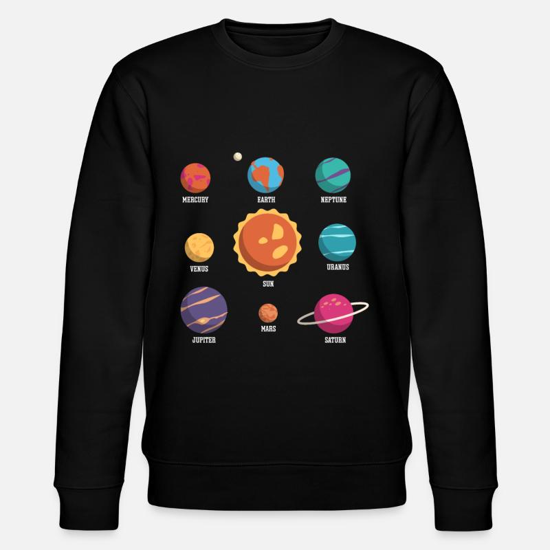 Système Solaire, Planètes, Science Espace, Astrologie - Sweat bio CHANGER Stanley/Stella Unisexe - noir