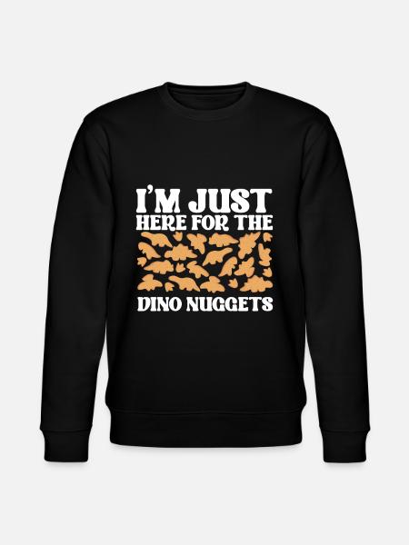 Dino Chicken Nuggets Dinosaur nugget elskere - Stanley/Stella økologisk unisex-sweatshirt CHANGER  - sort