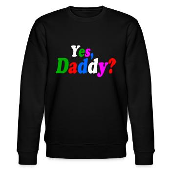Yes daddy - Stanley/Stella Unisex Bio-Sweatshirt CHANGER  - Schwarz - Vorne - Nik (191cm) & Marisol (170cm)