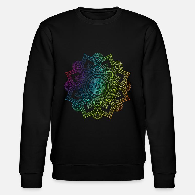 Mandala - Stanley/Stella Unisex Bio-Sweatshirt CHANGER  - Schwarz