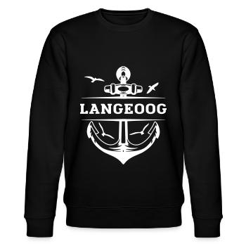 Langeoog - Stanley/Stella Unisex Bio-Sweatshirt CHANGER  - Schwarz - Vorne - Nik (191cm) & Marisol (170cm)