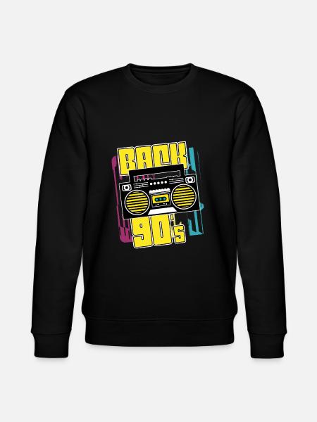 Retro 90s - Stanley/Stella CHANGER Unisex Organic Sweatshirt - black