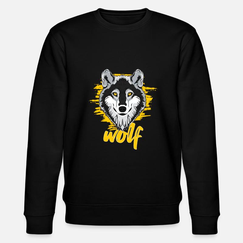 wolf - Stanley/Stella CHANGER Unisex Organic Sweatshirt - black