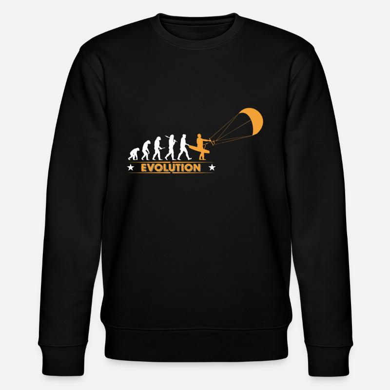 Kitesurf - evolution - Sweat bio CHANGER Stanley/Stella Unisexe - noir
