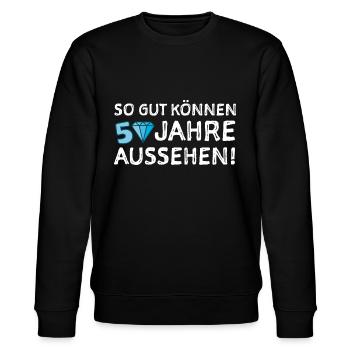 50. Geburtstag Witze Glückwunsch Gratulieren - Stanley/Stella Unisex Bio-Sweatshirt CHANGER  - Schwarz - Vorne - Nik (191cm) & Marisol (170cm)