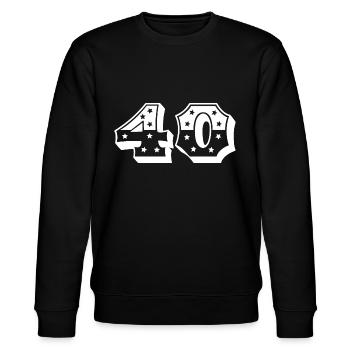 Numéro 40 - Sweat bio CHANGER Stanley/Stella Unisexe - noir - Devant - Nik (191cm) & Marisol (170cm)