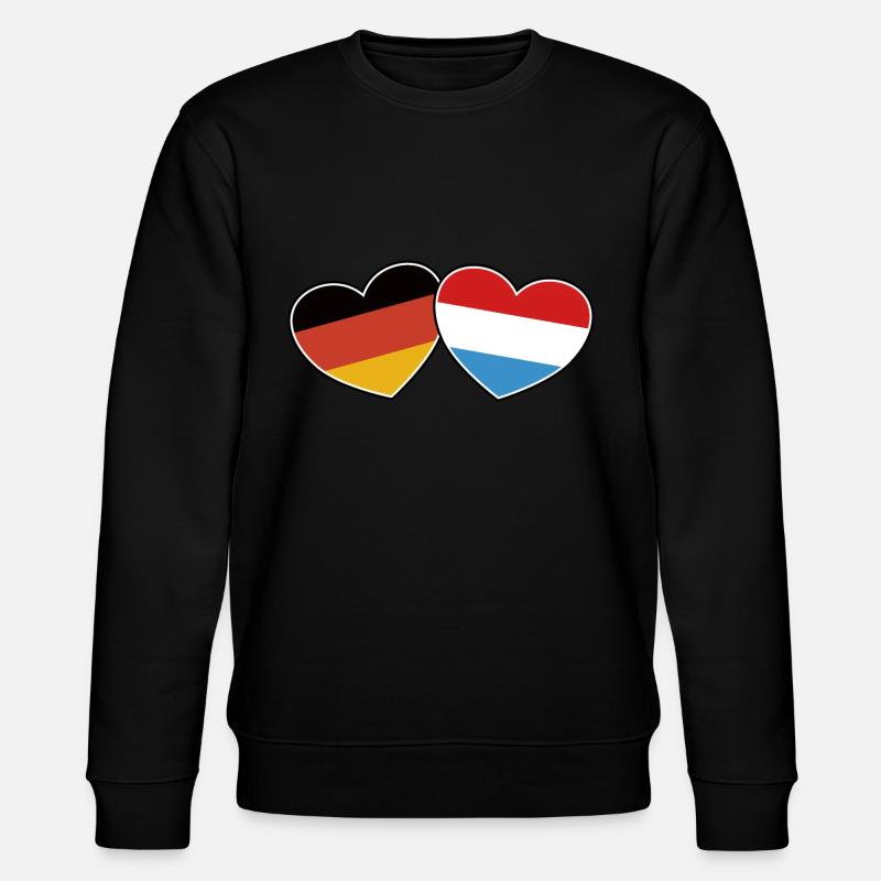 Amitié germano-luxembourgeoise - Cadeau - Sweat bio CHANGER Stanley/Stella Unisexe - noir